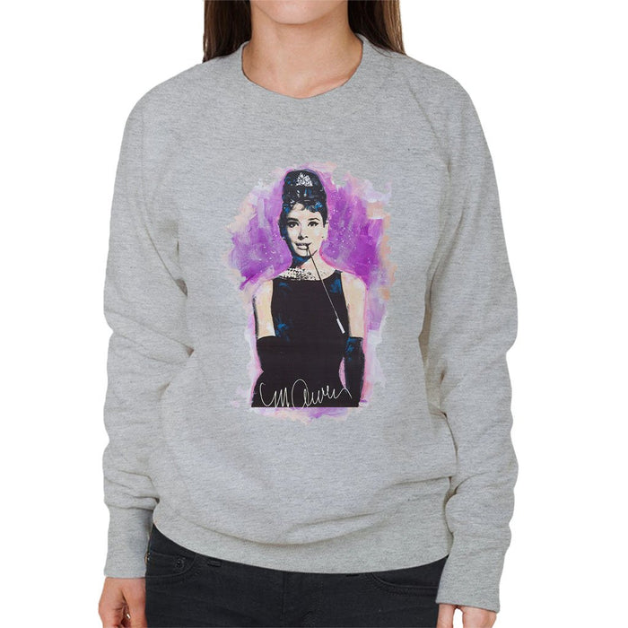 Sidney Maurer Original Portrait Of Audrey Hepburn Womens Sweatshirt - Womens Sweatshirt