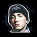 Sidney Maurer Original Portrait Of Eminem Shady Hat Womens Hooded Sweatshirt - Womens Hooded Sweatshirt