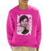Sidney Maurer Original Portrait Of Jackie Chan Kids Sweatshirt - X-Small (3-4 yrs) / Hot Pink - Kids Boys Sweatshirt