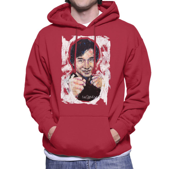 Sidney Maurer Original Portrait Of Jackie Chan Mens Hooded Sweatshirt - Mens Hooded Sweatshirt