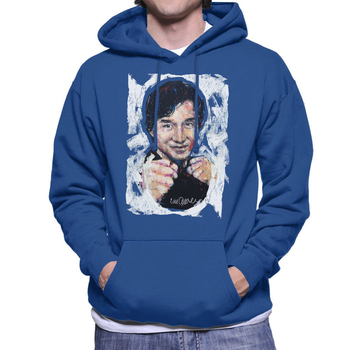 Sidney Maurer Original Portrait Of Jackie Chan Mens Hooded Sweatshirt - Mens Hooded Sweatshirt