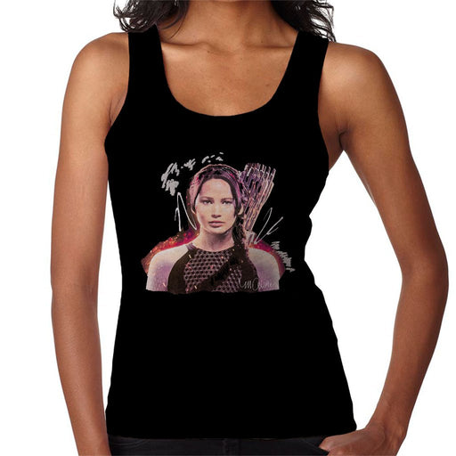 Sidney Maurer Original Portrait Of Jennifer Lawrence Hunger Games Womens Vest - Womens Vest