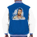 Sidney Maurer Original Portrait Of Kanye West Mens Varsity Jacket - Small / Royal/White - Mens Varsity Jacket