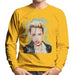 Sidney Maurer Original Portrait Of Miley Cyrus Licking Lips Mens Sweatshirt - Small / Gold - Mens Sweatshirt