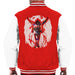 Sidney Maurer Original Portrait Of Michael Jackson This Is It Mens Varsity Jacket - Small / Red/White - Mens Varsity Jacket