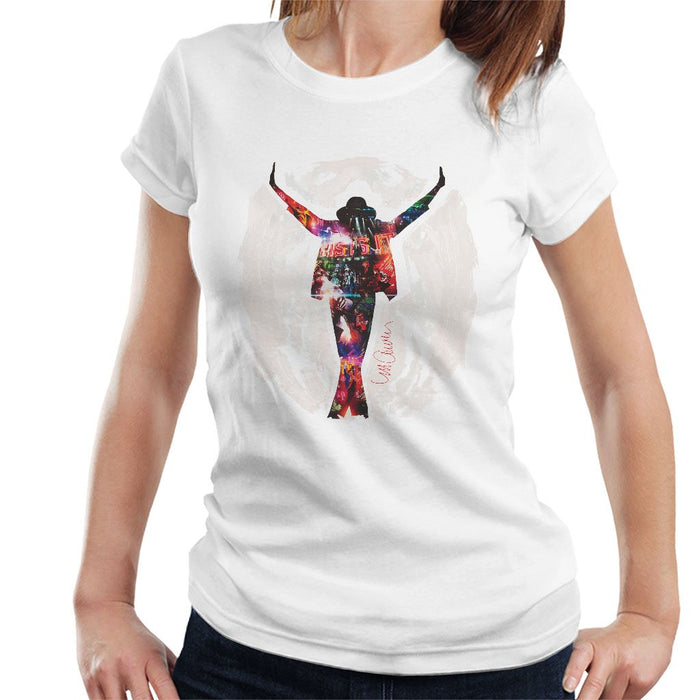 Sidney Maurer Original Portrait Of Michael Jackson This Is It Womens T-Shirt - Womens T-Shirt