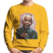 Sidney Maurer Original Portrait Of Nelson Mandela Mens Sweatshirt - Small / Gold - Mens Sweatshirt