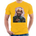 Sidney Maurer Original Portrait Of Nelson Mandela Mens T-Shirt - Small / Gold - Mens T-Shirt