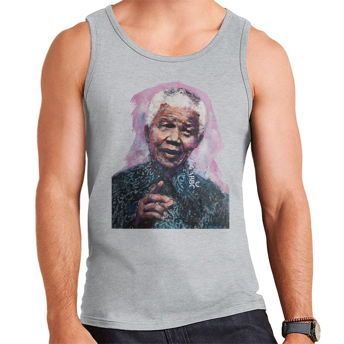 Sidney Maurer Original Portrait Of Nelson Mandela Mens Vest - Mens Vest