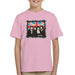 Sidney Maurer Original Portrait Of Queen Union Jack Kids T-Shirt - X-Small (3-4 yrs) / Light Pink - Kids Boys T-Shirt