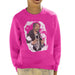 Sidney Maurer Original Portrait Of Snoop Dogg Kids Sweatshirt - X-Small (3-4 yrs) / Hot Pink - Kids Boys Sweatshirt