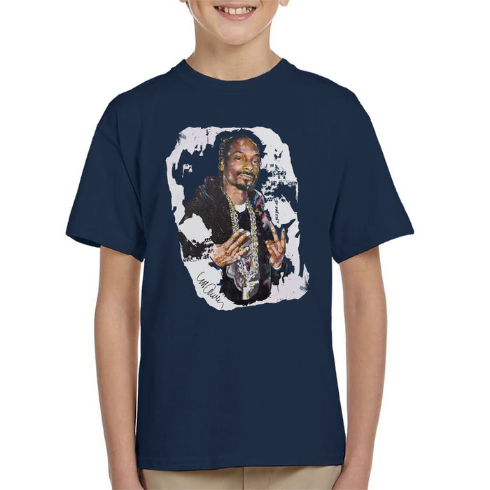 Sidney Maurer Original Portrait Of Snoop Dogg Kids T-Shirt - Kids Boys T-Shirt
