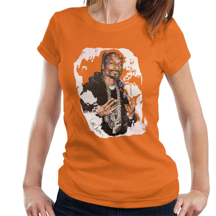Sidney Maurer Original Portrait Of Snoop Dogg Womens T-Shirt - Womens T-Shirt