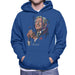 Sidney Maurer Original Portrait Of Tony Bennett Mens Hooded Sweatshirt - Small / Royal Blue - Mens Hooded Sweatshirt