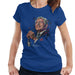 Sidney Maurer Original Portrait Of Tony Bennett Womens T-Shirt - Small / Royal Blue - Womens T-Shirt