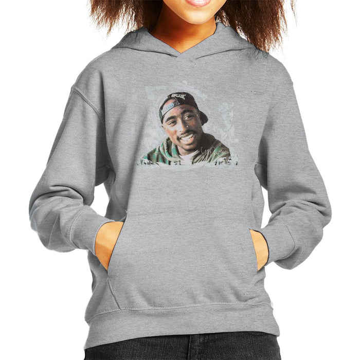 Sidney Maurer Original Portrait Of Tupac Shakur Kids Hooded Sweatshirt - Kids Boys Hooded Sweatshirt