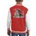 Sidney Maurer Original Portrait Of Tupac Shakur Kids Varsity Jacket - X-Small (3-4 yrs) / Red/White - Kids Boys Varsity Jacket