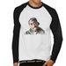 Sidney Maurer Original Portrait Of Tupac Shakur Mens Baseball Long Sleeved T-Shirt - Mens Baseball Long Sleeved T-Shirt