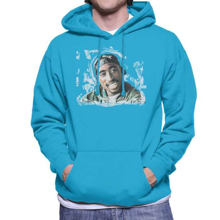 Sidney Maurer Original Portrait Of Tupac Shakur Mens Hooded Sweatshirt - Mens Hooded Sweatshirt