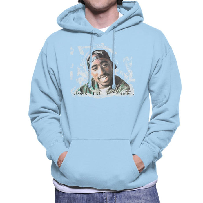 Sidney Maurer Original Portrait Of Tupac Shakur Mens Hooded Sweatshirt - Mens Hooded Sweatshirt