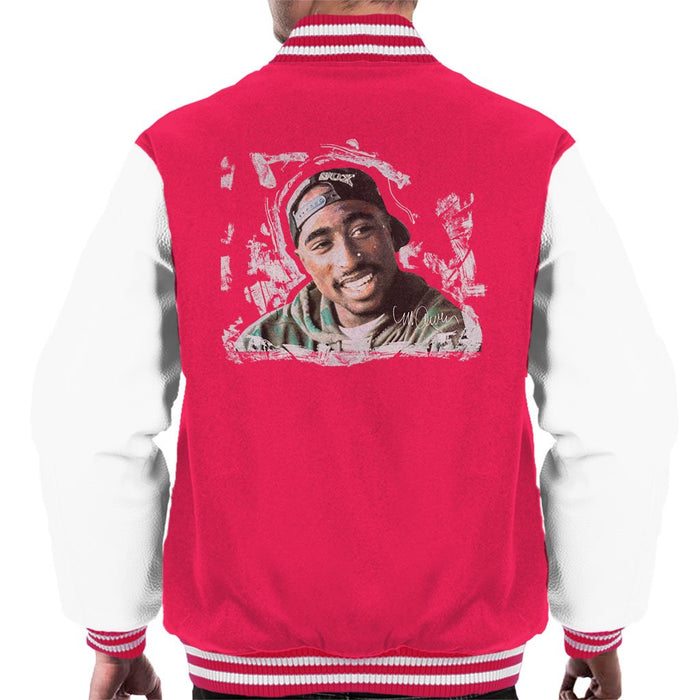 Sidney Maurer Original Portrait Of Tupac Shakur Mens Varsity Jacket - Mens Varsity Jacket