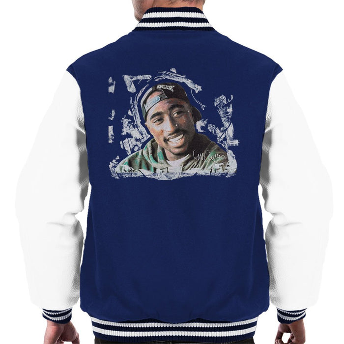 Sidney Maurer Original Portrait Of Tupac Shakur Mens Varsity Jacket - Mens Varsity Jacket