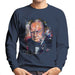 Sidney Maurer Original Portrait Of Winston Churchill Mens Sweatshirt - Small / Navy Blue - Mens Sweatshirt
