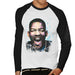Sidney Maurer Original Portrait Of Will Smith Mens Baseball Long Sleeved T-Shirt - Mens Baseball Long Sleeved T-Shirt