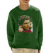 Sidney Maurer Original Portrait Of Ayrton Senna McLaren 1991 Kids Sweatshirt - X-Small (3-4 yrs) / Bottle Green - Kids Boys Sweatshirt