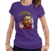 Sidney Maurer Original Portrait Of Ayrton Senna McLaren 1991 Womens T-Shirt - Small / Purple - Womens T-Shirt
