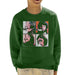 Sidney Maurer Original Portrait Of The Beatles Let It Be Kids Sweatshirt - X-Small (3-4 yrs) / Bottle Green - Kids Boys Sweatshirt