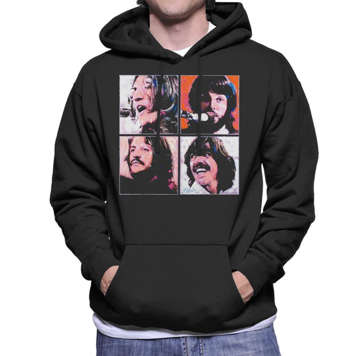 Sidney Maurer Original Portrait Of The Beatles Let It Be Mens Hooded Sweatshirt - Mens Hooded Sweatshirt