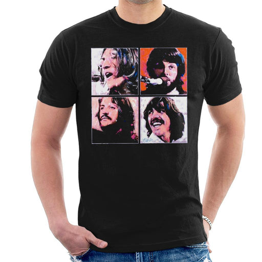 Sidney Maurer Original Portrait Of The Beatles Let It Be Mens T-Shirt - Mens T-Shirt