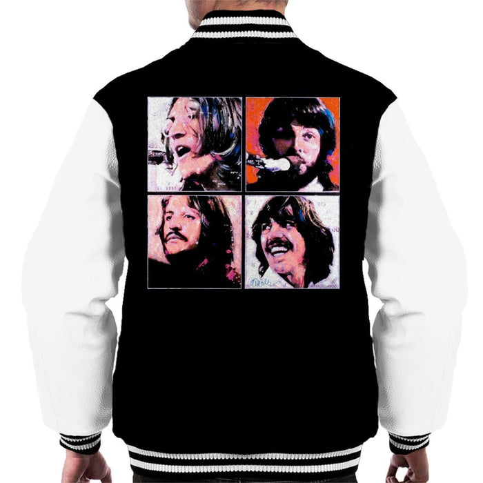 Sidney Maurer Original Portrait Of The Beatles Let It Be Mens Varsity Jacket - Mens Varsity Jacket