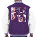 Sidney Maurer Original Portrait Of The Beatles Let It Be Mens Varsity Jacket - Small / Purple/White - Mens Varsity Jacket