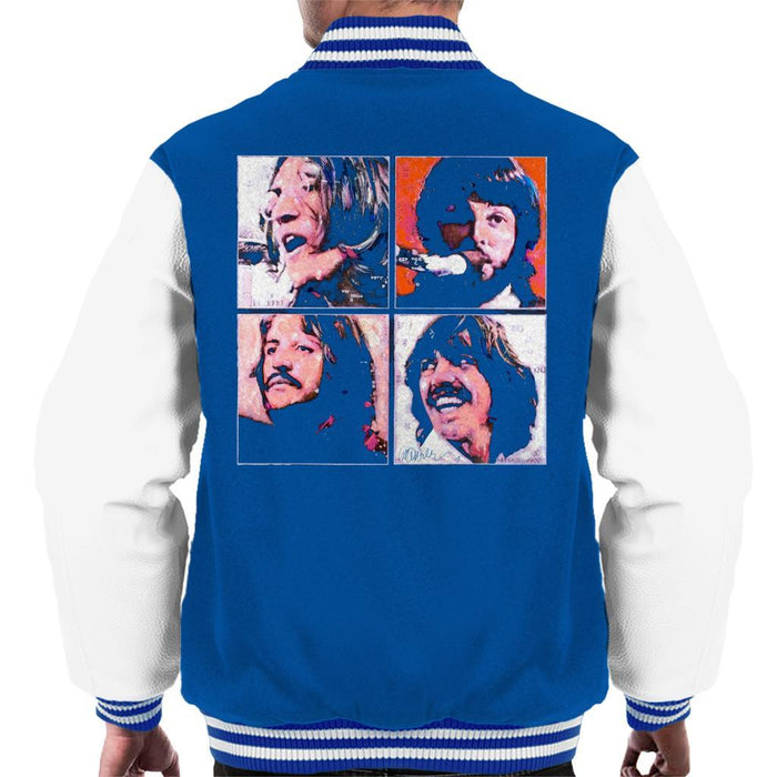 Sidney Maurer Original Portrait Of The Beatles Let It Be Mens Varsity Jacket - Mens Varsity Jacket