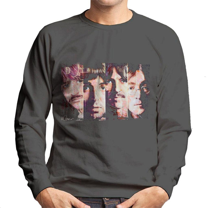 Sidney Maurer Original Portrait Of The Beatles Revolution Men's Sweatshirt