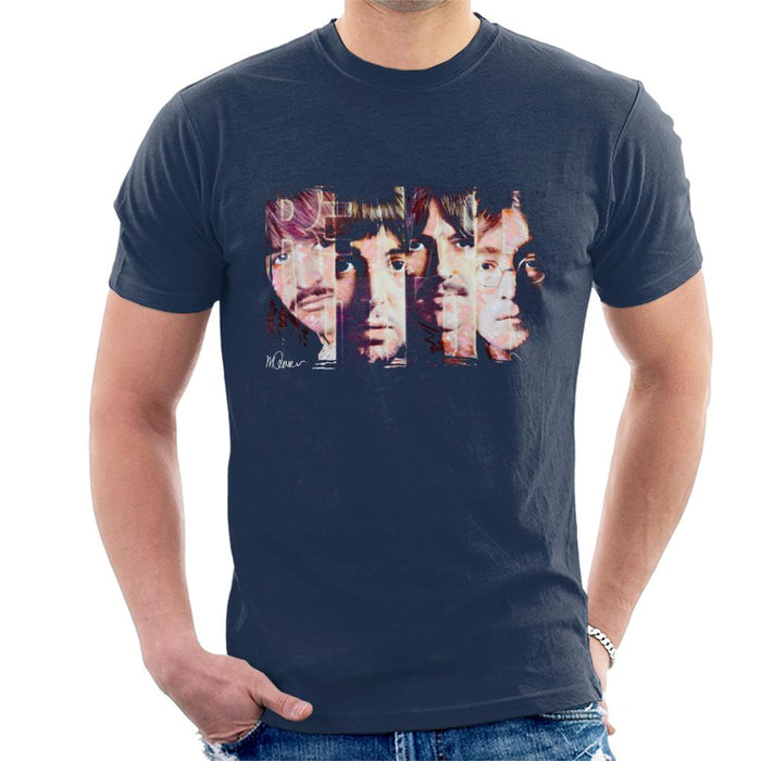 Sidney Maurer Original Portrait Of The Beatles Revolution Men's T-Shirt