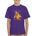 Sidney Maurer Original Portrait Of Bruce Lee Game Of Death Kids T-Shirt - X-Small (3-4 yrs) / Purple - Kids Boys T-Shirt