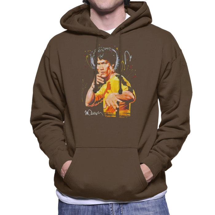 Sidney Maurer Original Portrait Of Bruce Lee Game Of Death Mens Hooded Sweatshirt - Mens Hooded Sweatshirt