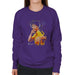Sidney Maurer Original Portrait Of Bruce Lee Game Of Death Womens Sweatshirt - Small / Purple - Womens Sweatshirt