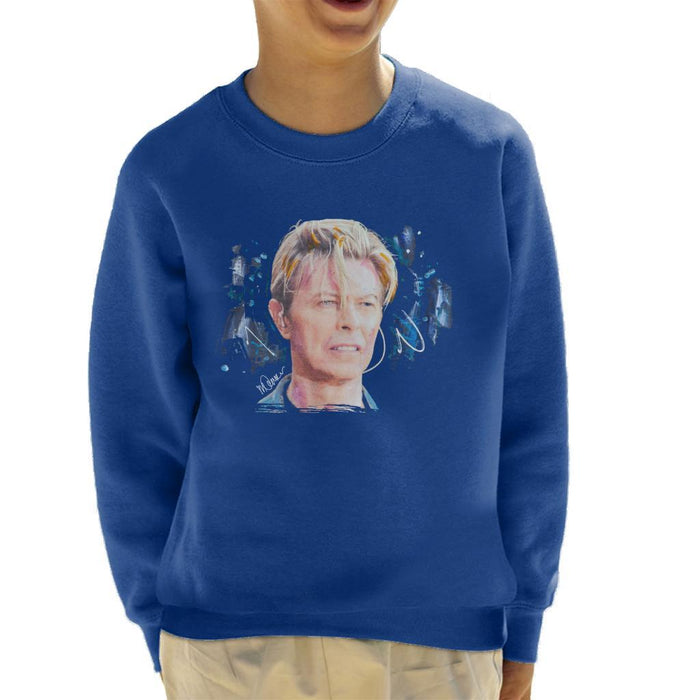 Sidney Maurer Original Portrait Of David Bowie Live Kids Sweatshirt - Kids Boys Sweatshirt