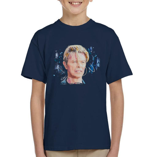 Sidney Maurer Original Portrait Of David Bowie Live Kids T-Shirt - Kids Boys T-Shirt