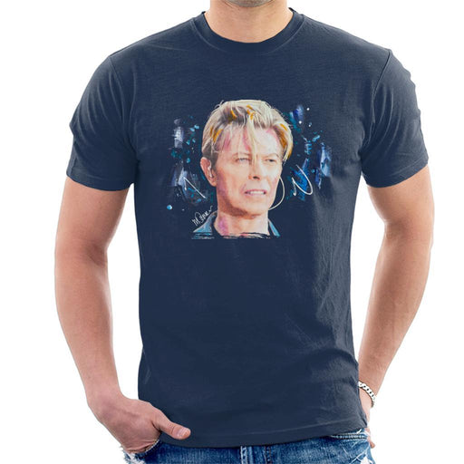 Sidney Maurer Original Portrait Of David Bowie Live Mens T-Shirt - Mens T-Shirt