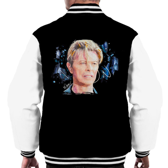 Sidney Maurer Original Portrait Of David Bowie Live Mens Varsity Jacket - Mens Varsity Jacket