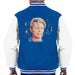 Sidney Maurer Original Portrait Of David Bowie Live Mens Varsity Jacket - Small / Royal/White - Mens Varsity Jacket