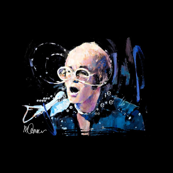 Sidney Maurer Original Portrait Of Elton John May Sunglasses Men's Sweatshirt