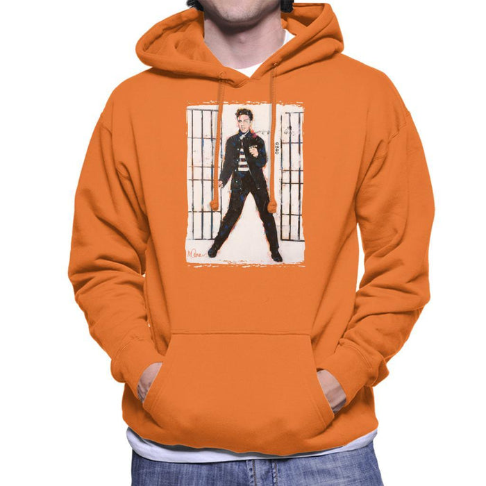 Sidney Maurer Original Portrait Of Elvis Presley Jailhouse Rock Mens Hooded Sweatshirt - Mens Hooded Sweatshirt
