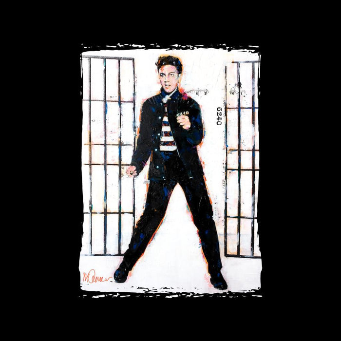 Sidney Maurer Original Portrait Of Elvis Presley Jailhouse Rock Kids Varsity Jacket - Kids Boys Varsity Jacket