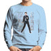 Sidney Maurer Original Portrait Of Elvis Presley Dark Jailhouse Rock Mens Sweatshirt - Sky Blue / Small - Mens Sweatshirt